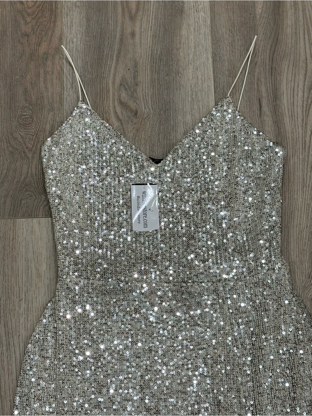 NWT Windsor Gimme The Glitz Sequin Midi Dress - Picture 2 of 3